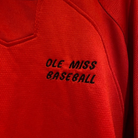 Vintage Ole Miss(Colonel Reb) Rawlings Baseball Jersey/Sweatshirt Size Large - Picture 3 of 8